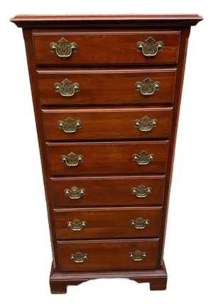 Knob Creek for Ethan Allen Chippendale Style Solid Cherry Lingerie Chest.