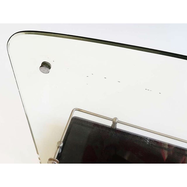 Mid-Century Modern Bathroom Mirror with Shelf, 1950s For Sale - Image 4 of 11