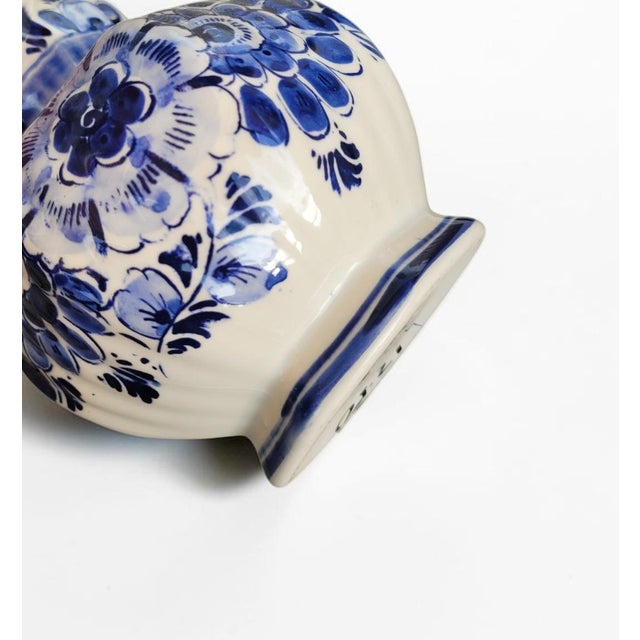 20th-Century Blue Delftware Knobbel Vases from Delft, Holland, 1920s, Set of 2 For Sale - Image 17 of 18