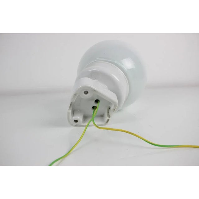 1960s Porcelain and Glass Wall Lamp, Czechoslovakia, 1960s For Sale - Image 5 of 12