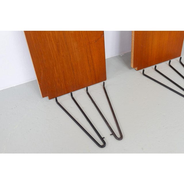 Vintage Danish Wall-Mounted Teak Shelving System, 1960s For Sale - Image 18 of 18