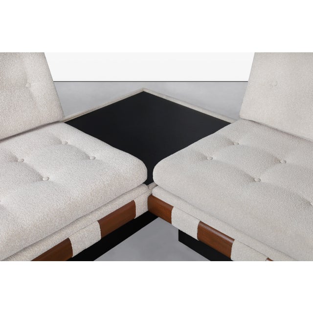 Craft Associates Vintage Walnut Sectional Sofa by Adrian Pearsall for Craft Associates For Sale - Image 4 of 14