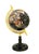 Terrestrial globe, realized in the late 20th century in plastic to imitate hard stones, with the golden metal axis and...