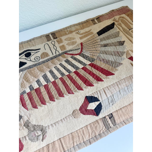 1920s Egyptian Revival Khayamiya Textile Wall Hanging For Sale - Image 12 of 16