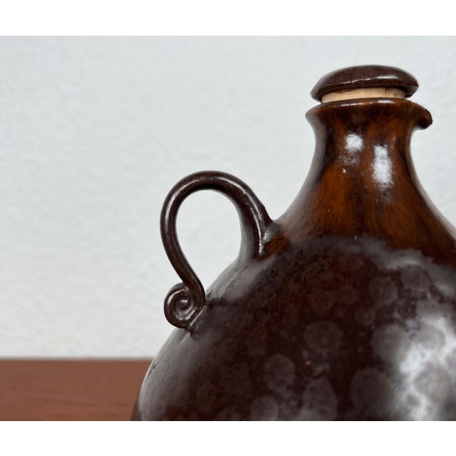 Mid-Century Modern German Studio Pottery Jug with Mugs by Melitta Teubner, 1960s, Set of 4 For Sale - Image 12 of 18