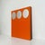 Geometric Orange Triple Wall Mirror, 1980s For Sale - Image 4 of 13