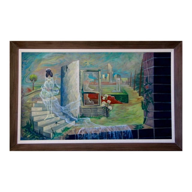 "The Spirit of the House" Painting by Cees Brokke For Sale