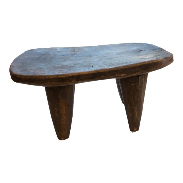 Vintage African Senufo Wood Milk Stool For Sale