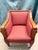 Pair of Vintage Biedermeier Style Upholstered Club Chairs With Pink Diamond Upholstery For Sale In Miami - Image 6 of 12