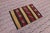 1980s Primitive Anatolian Hand Knotted Striped Turkish Kilim Rug Size: 2.2 x 3.1 ft (67 X 95 cm) 26 x 37 inches Color:...