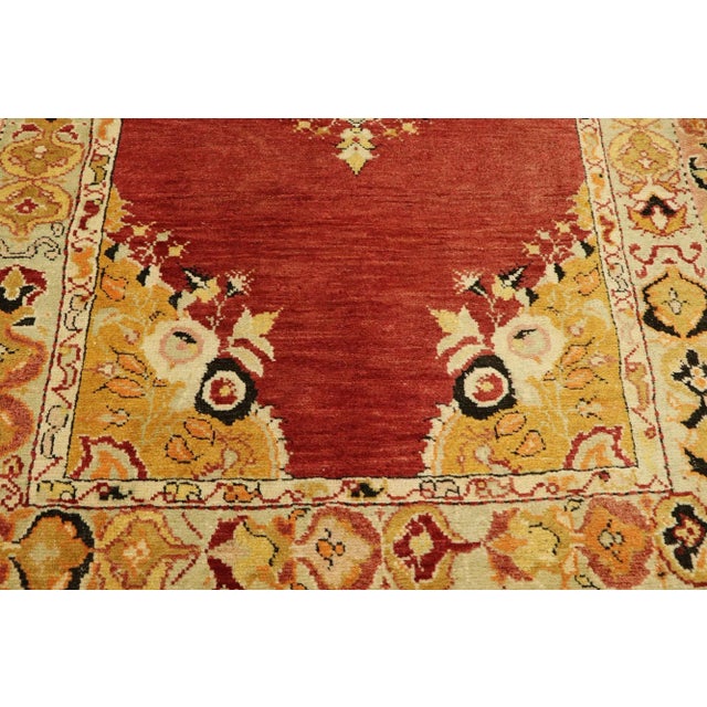 Vintage Turkish Oushak Rug - 03'02 X 05'11 For Sale - Image 4 of 9