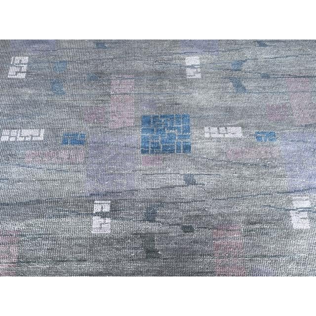 Handmade Wool Pile Rug. 8' X 10' For Sale - Image 4 of 4
