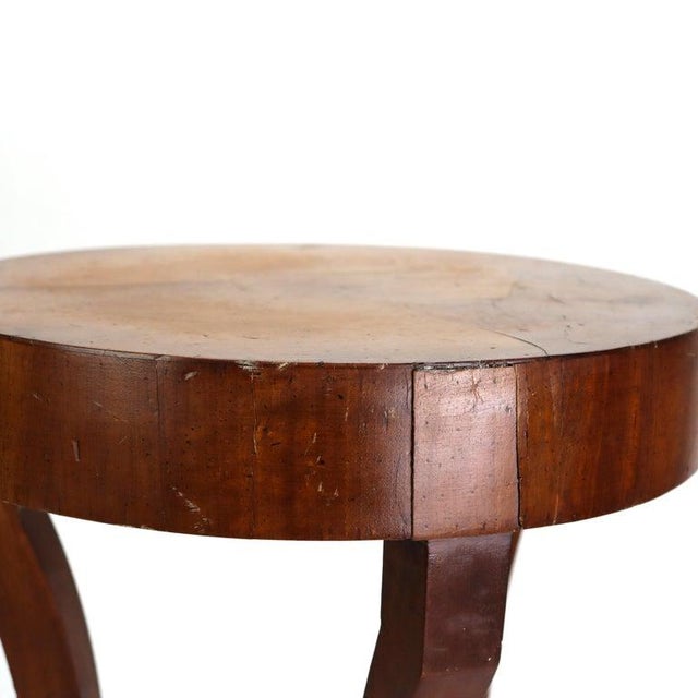 Brown Antique Olivewood Veneer Cocktail Stand With Single Drawer C1890 For Sale - Image 8 of 15