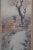 Antique Signed Asian Watercolor on Silk Landscape Figure Scroll Cherry Blossom For Sale - Image 4 of 13