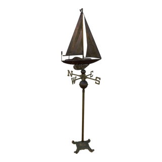 Vintage Copper Boat Weathervane For Sale