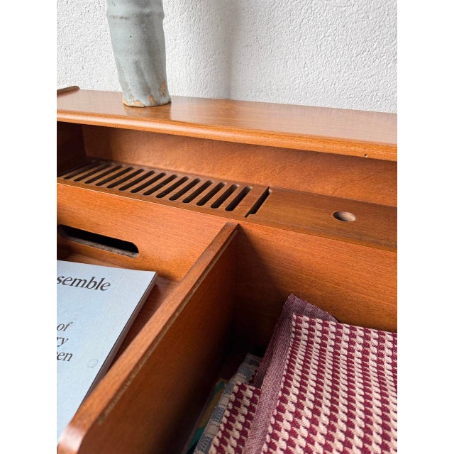 Brown Teak Console or Small Desk from Fimsa Roma, Italy, 1970s For Sale - Image 8 of 18