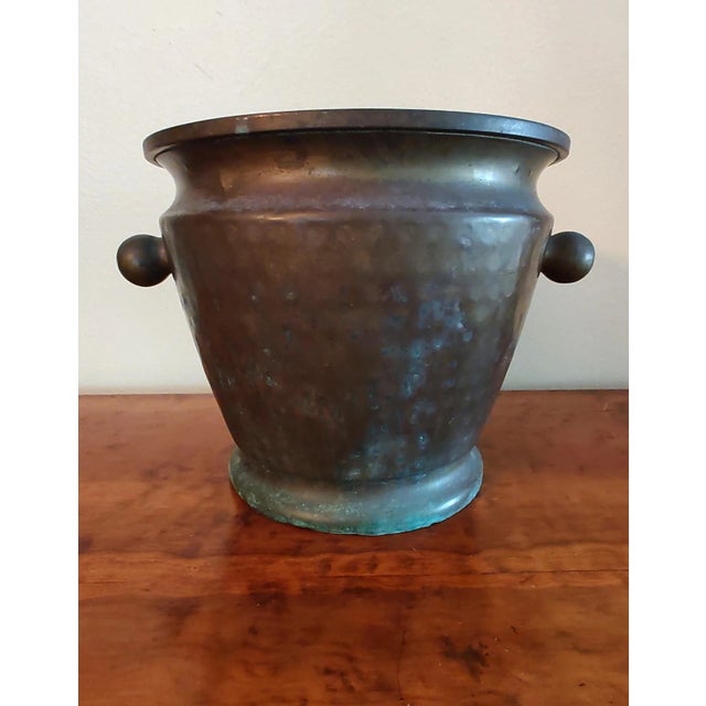 Traditional Antique 1870s Copper Stamped Wine Ice Bucket Czars Era For Sale - Image 3 of 12