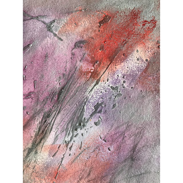 Patricia Zippin "Tillamook Flight 3 of 12" 1980s Mixed Media Abstract Painting For Sale - Image 4 of 8