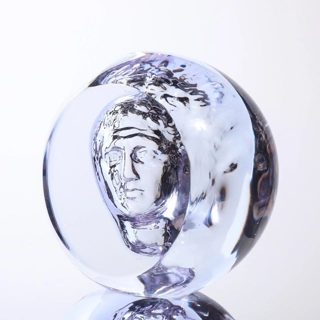 Mid-Century Hand-Blown Murano Glass Portrait Sculpture Signed Pino Signoretto For Sale In New York - Image 6 of 18
