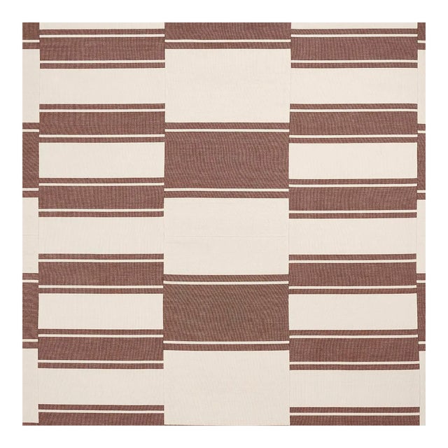 Sample - Schumacher Nomad Fabric in Rust For Sale