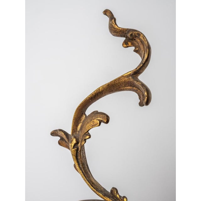 Art Nouveau Bronze Chandelier with Glass Shades, 1898 For Sale - Image 14 of 18