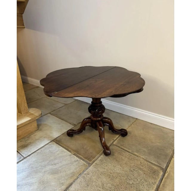 Antique Victorian Rosewood Tea Table, 1860 For Sale - Image 9 of 13