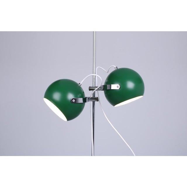 Anvia Adjustable Green Double Eyeball Globe Floor Lamp from Anvia, 1970s For Sale - Image 4 of 18