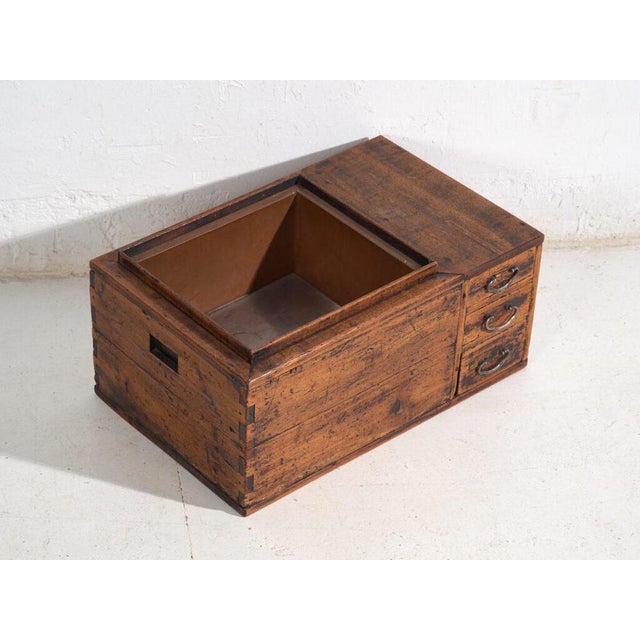 Antique Japanese Paulownia Hibachi, Meiji / Showa Period, 1890-1945, #93 For Sale - Image 11 of 13