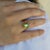 Kai Renaissance Peridot Diamond Cocktail Ring in 14k Solid Gold, size 5 For Sale - Image 9 of 12