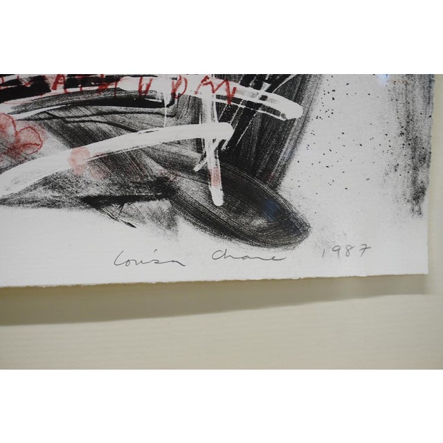 1980s Framed Lithograph Titled "Red Mountain" by Louisa Chase For Sale In Chicago - Image 6 of 7