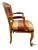 Red Vintage Rustic Farmhouse Maple Frame Plaid Print Bergere Accent Chair For Sale - Image 8 of 12