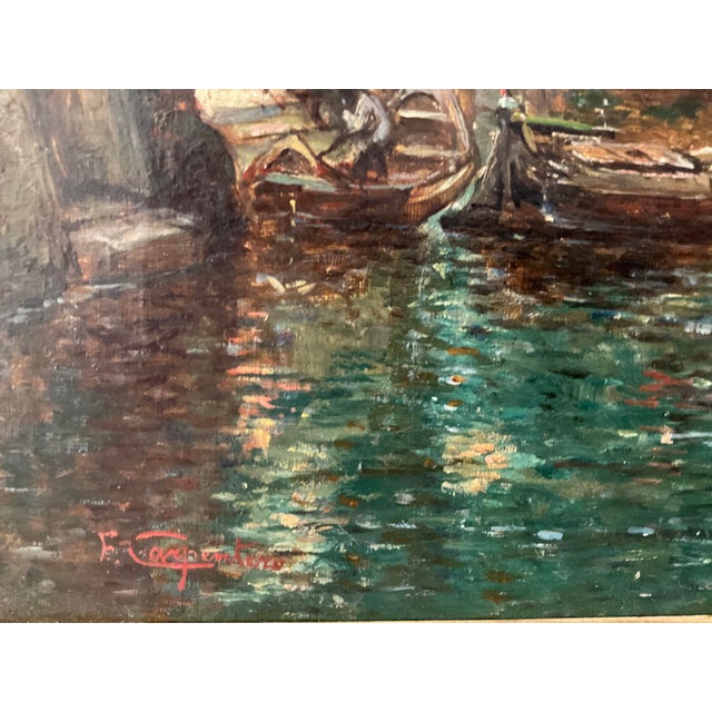 Fritz Carpentero, View of Bosphorus, 1800s, Oil on Canvas For Sale - Image 16 of 18