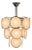 Mid-Century Modern, Pink Murano Glass, Chrome, Pendant Light, 1960s For Sale