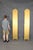 Glass Pair of Rare Tall Italian Rococo Style Distressed Carved Gilt Gold Mirrors For Sale - Image 7 of 10
