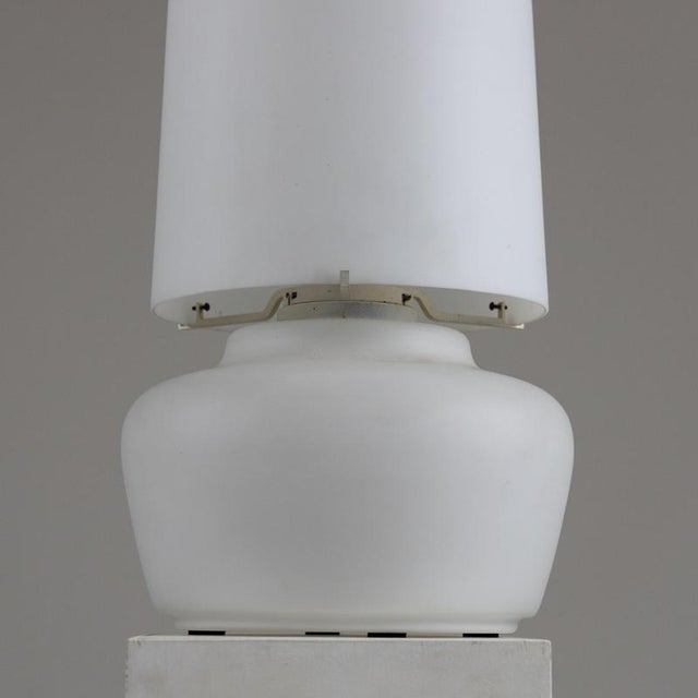 Satin Glass Table Lamp, 1970s For Sale - Image 4 of 9
