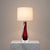 Orrefors Ruby Red Glass Table Lamp by Carl Fagerlund for Orrefors, Sweden, 1960s For Sale - Image 4 of 9