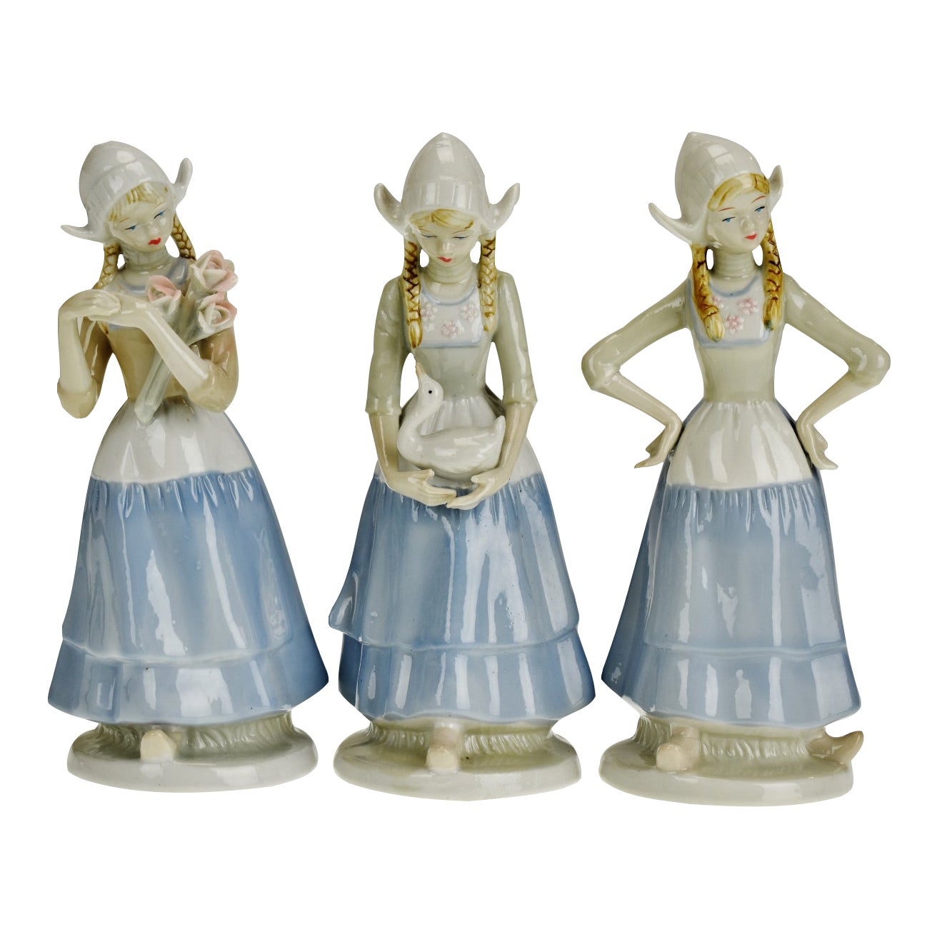 Vintage Crown Royals Porcelain Figurines Set of 3 Chairish