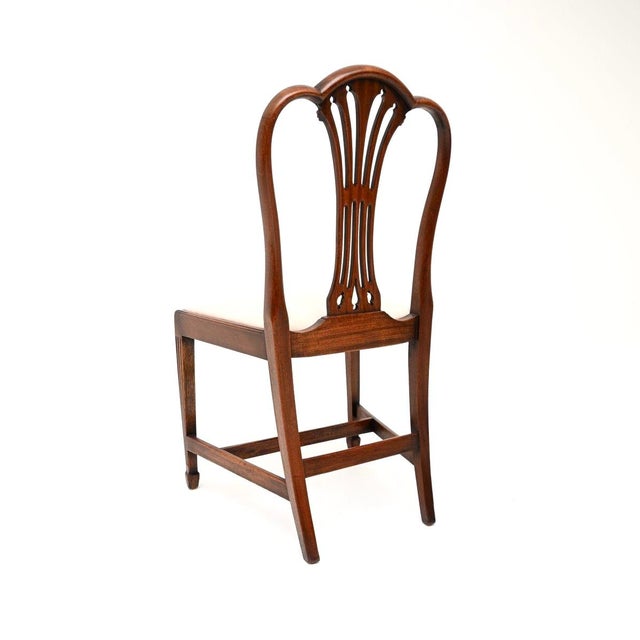 Wood Antique Edwardian Dining Chairs, 1900, Set of 8 For Sale - Image 7 of 11