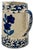 Unusual Antique American Blue Spongeware & Flower Decorated Stoneware Milk Pitcher Circa Late 19th Century For Sale In Boston - Image 6 of 18
