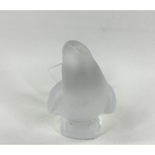 Art Deco Mid 20th Century The Singing Sparrow (Moineau Coquet) - A Mid-Century Lalique Frosted Crystal Masterpiece For Sale - Image 3 of 7