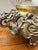 Brass Ornate Mid 20th Century Cast Brass Chinese Incense Burner Censer With Dragons and Fu Dogs and Green Stone Finial For Sale - Image 8 of 12