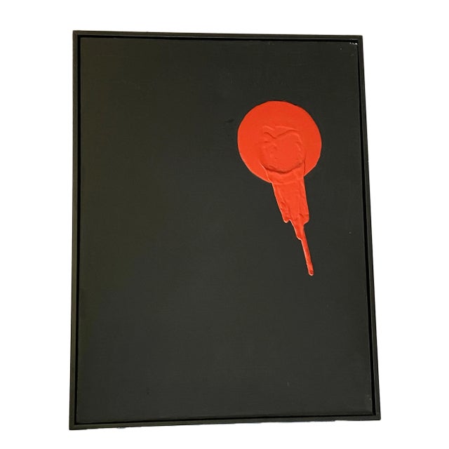 Abstract Acrylic on Canvas Framed Abstract Signed Yjr For Sale - Image 3 of 5