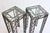 Pair of Pedestal Tables With Metalwork Frames and Glass Tops, Indoor/Outdoor For Sale - Image 9 of 15