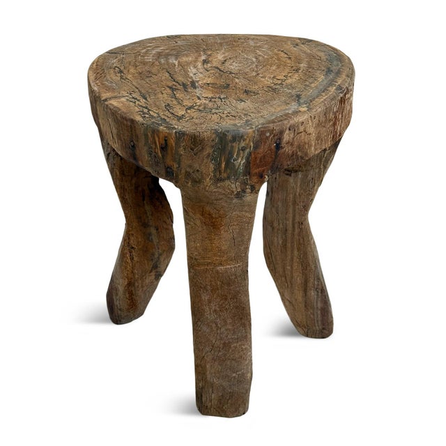 Vintage Large Rustic Tribal Naga 4-Leg Table For Sale - Image 4 of 7