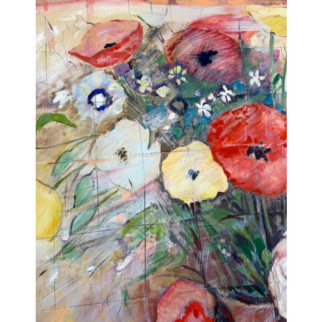 Modern Giosetta Fioroni “Dreaming Day for Odilon” Monumental Work, Exhibited Rome 1984 For Sale - Image 3 of 18