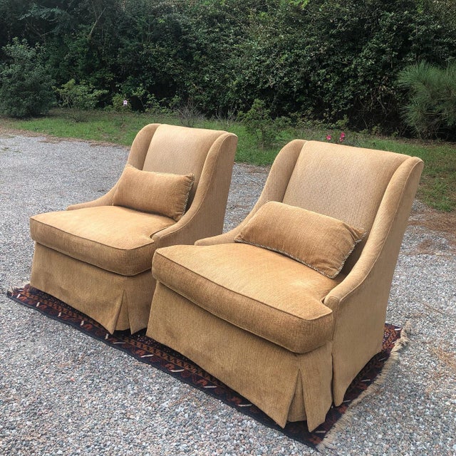 Vintage Hickory White Swivel Chairs Chairish