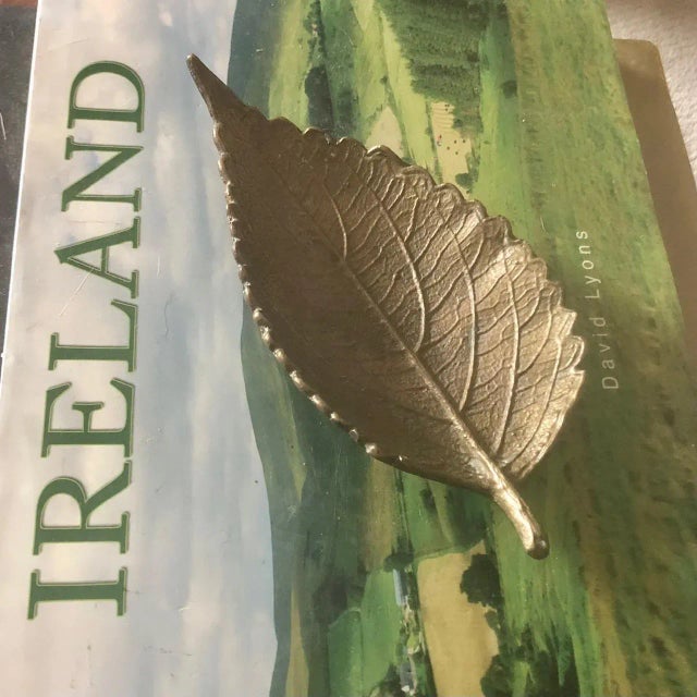 This lovely Decorative Footed Brass Leaf Dish from Israel is truly fantastic with its realistic design — especially the...