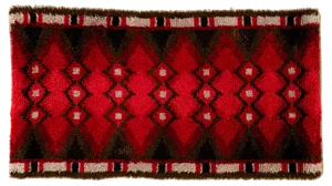 20th Century Modern ScandinavianRya Rug, 1960s