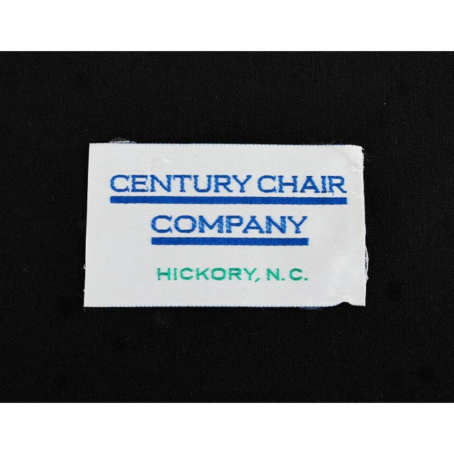 Pair of James Mont Style Lacquered Horseshoe Chairs by Century For Sale - Image 11 of 13