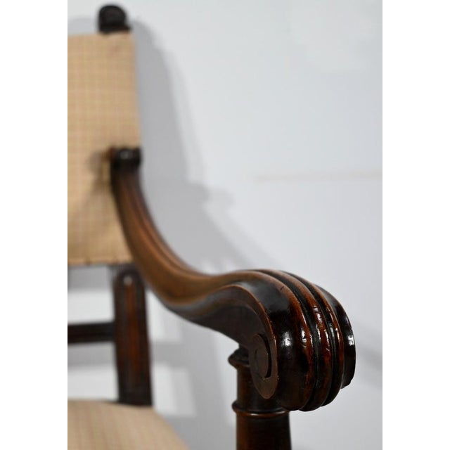 Renaissance Style Walnut Armchair For Sale - Image 11 of 18